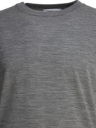 CLASSIC CREWNECK PULLOVER W/ 4 BAR SLEEVE IN FINE MERINO WOOL Thom Browne