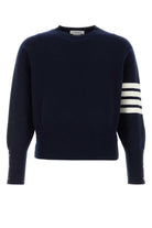 NAVY BLUE CASHMERE SWEATER Thom Browne BLUE 2