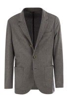 CASHMERE JERSEY BLAZER WITH PATCH POCKETS Brunello Cucinelli GREY 48