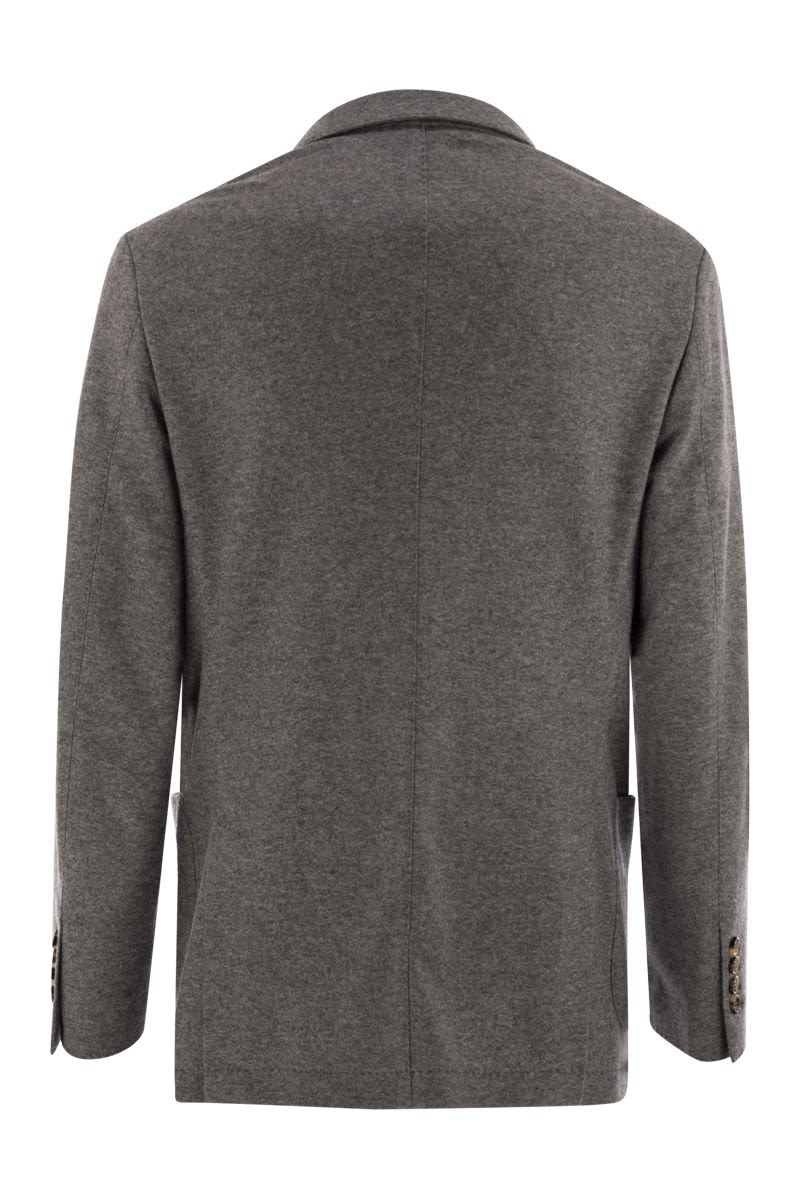 CASHMERE JERSEY BLAZER WITH PATCH POCKETS Brunello Cucinelli