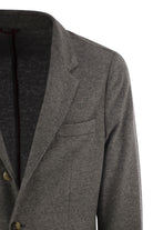 CASHMERE JERSEY BLAZER WITH PATCH POCKETS Brunello Cucinelli