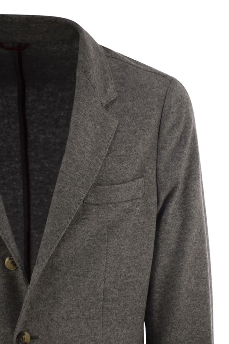 CASHMERE JERSEY BLAZER WITH PATCH POCKETS Brunello Cucinelli