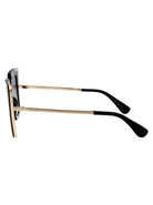 NERO LUCIDO/FUMO GRAD ACETATE SUNGLASSES Max Mara