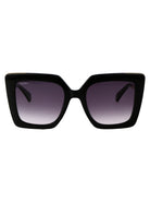NERO LUCIDO/FUMO GRAD ACETATE SUNGLASSES Max Mara NERO LUCIDO/FUMO GRAD 52
