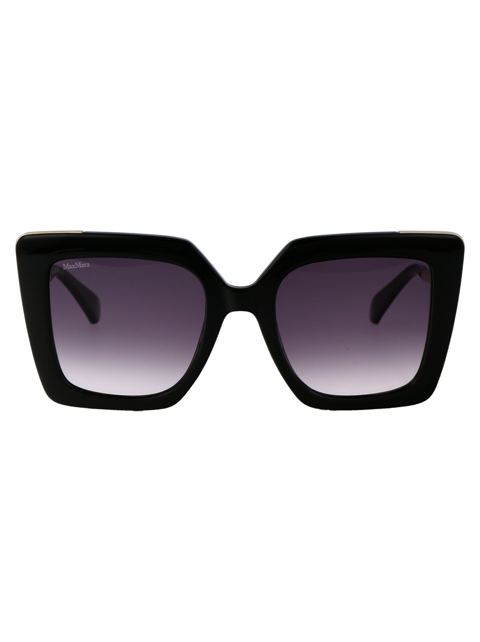NERO LUCIDO/FUMO GRAD ACETATE SUNGLASSES Max Mara NERO LUCIDO/FUMO GRAD 52