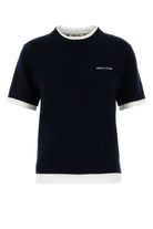 MIDNIGHT BLUE CASHMERE SWEATER Miu Miu BLUE 42