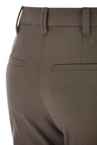 CIGARETTE TROUSERS IN STRETCH COTTON Brunello Cucinelli