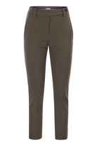 CIGARETTE TROUSERS IN STRETCH COTTON Brunello Cucinelli BROWN 38
