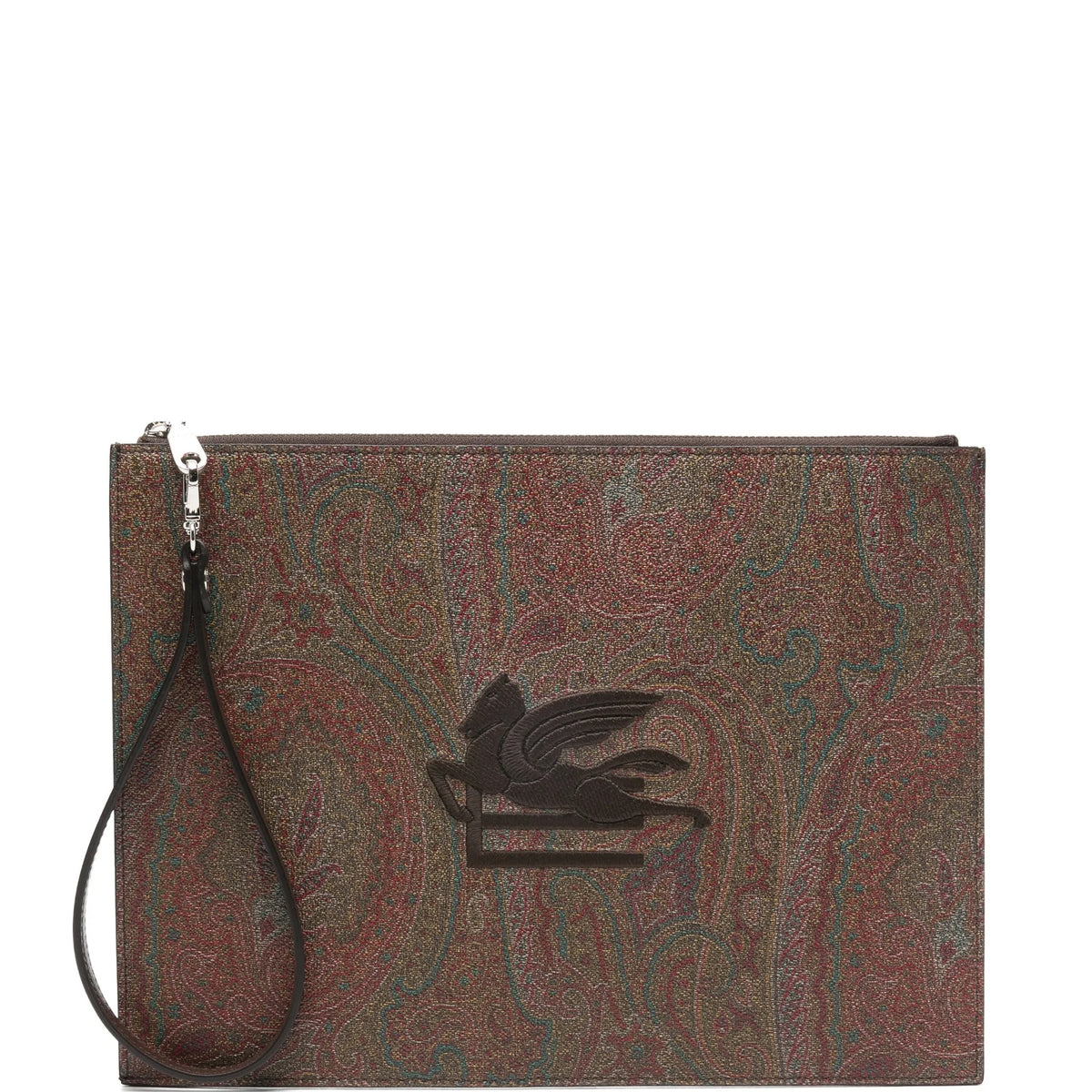 BROWN LEATHER POUCH SLG – Lord & Taylor