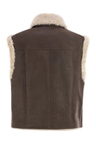 SLEEVELESS SHEARLING OUTERWEAR Brunello Cucinelli