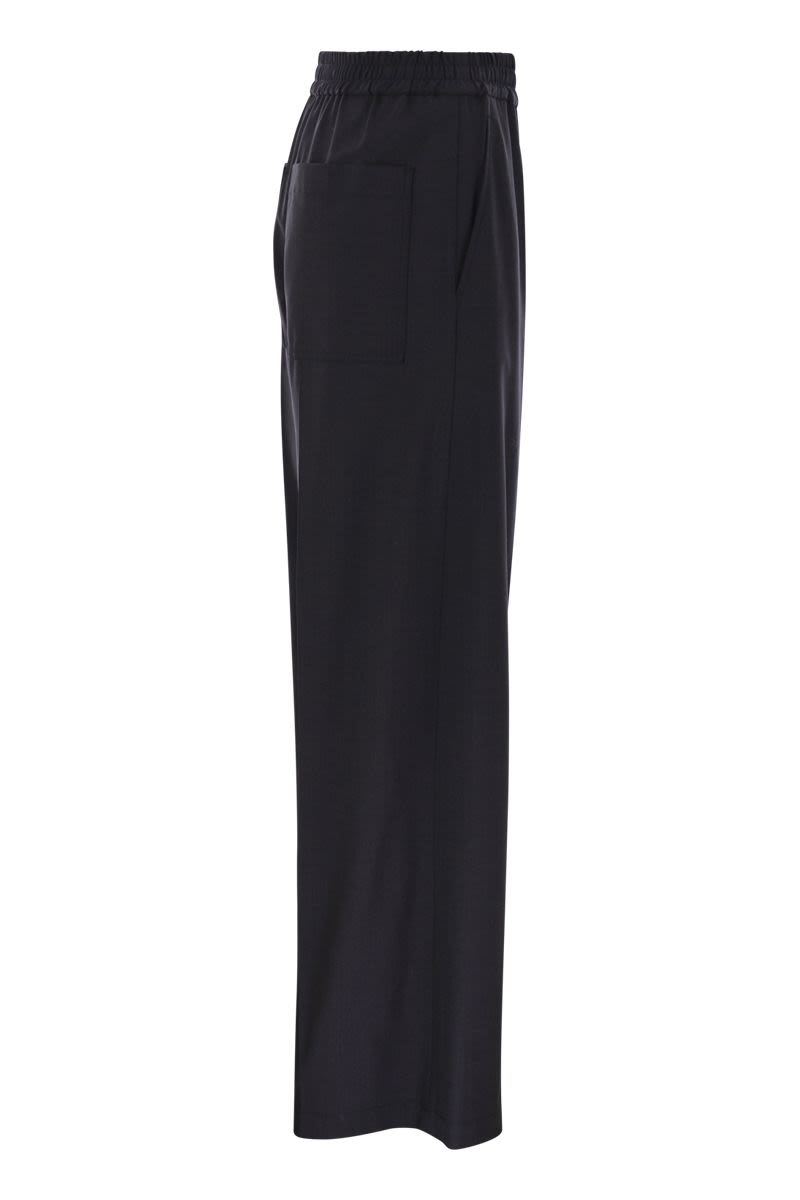 TROPICAL LUXURY WOOL LOOSE TROUSERS Brunello Cucinelli