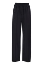 TROPICAL LUXURY WOOL LOOSE TROUSERS Brunello Cucinelli BLUE 44