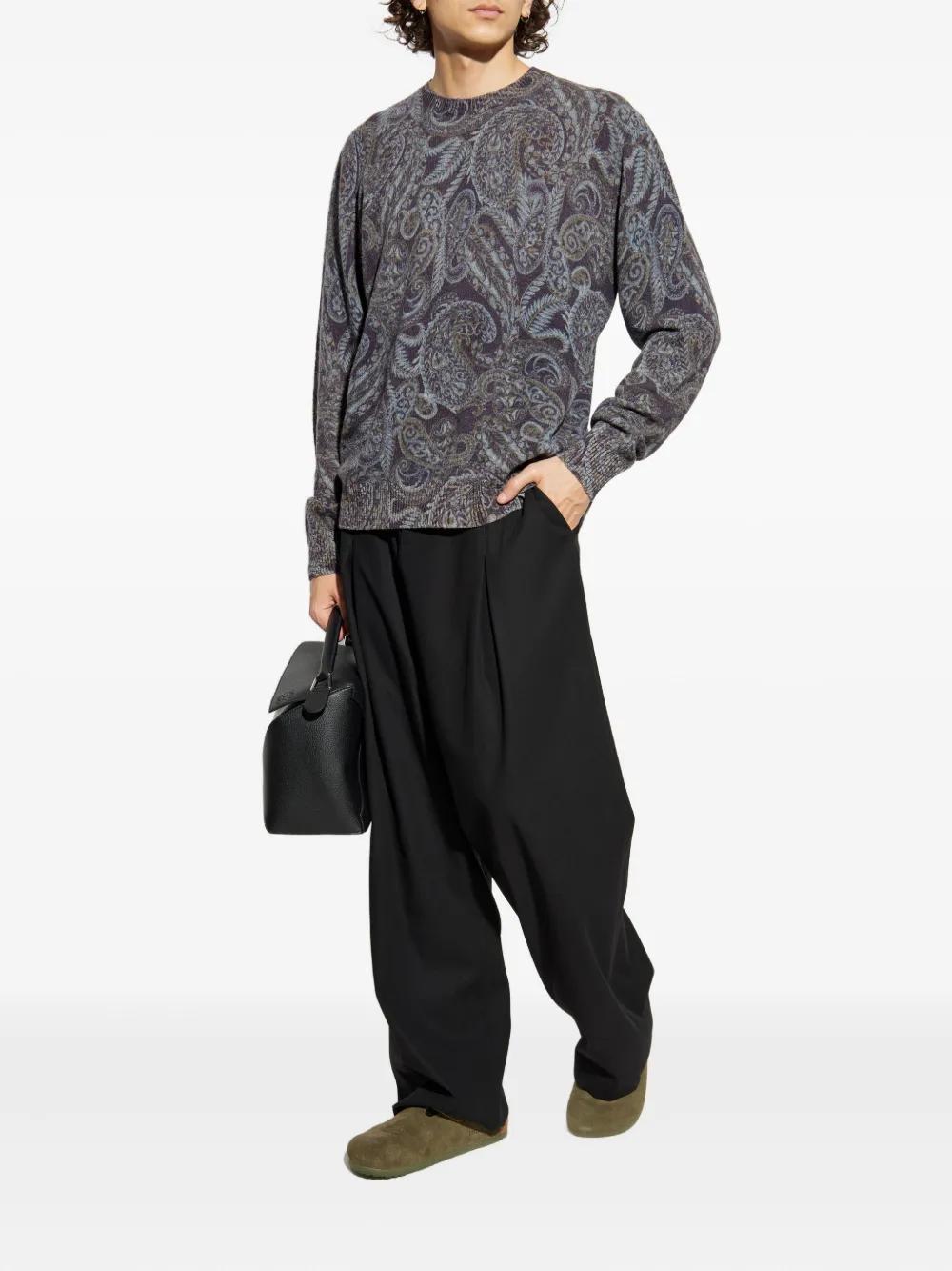 PAISLEY RIBBED WOOL SWEATER Etro