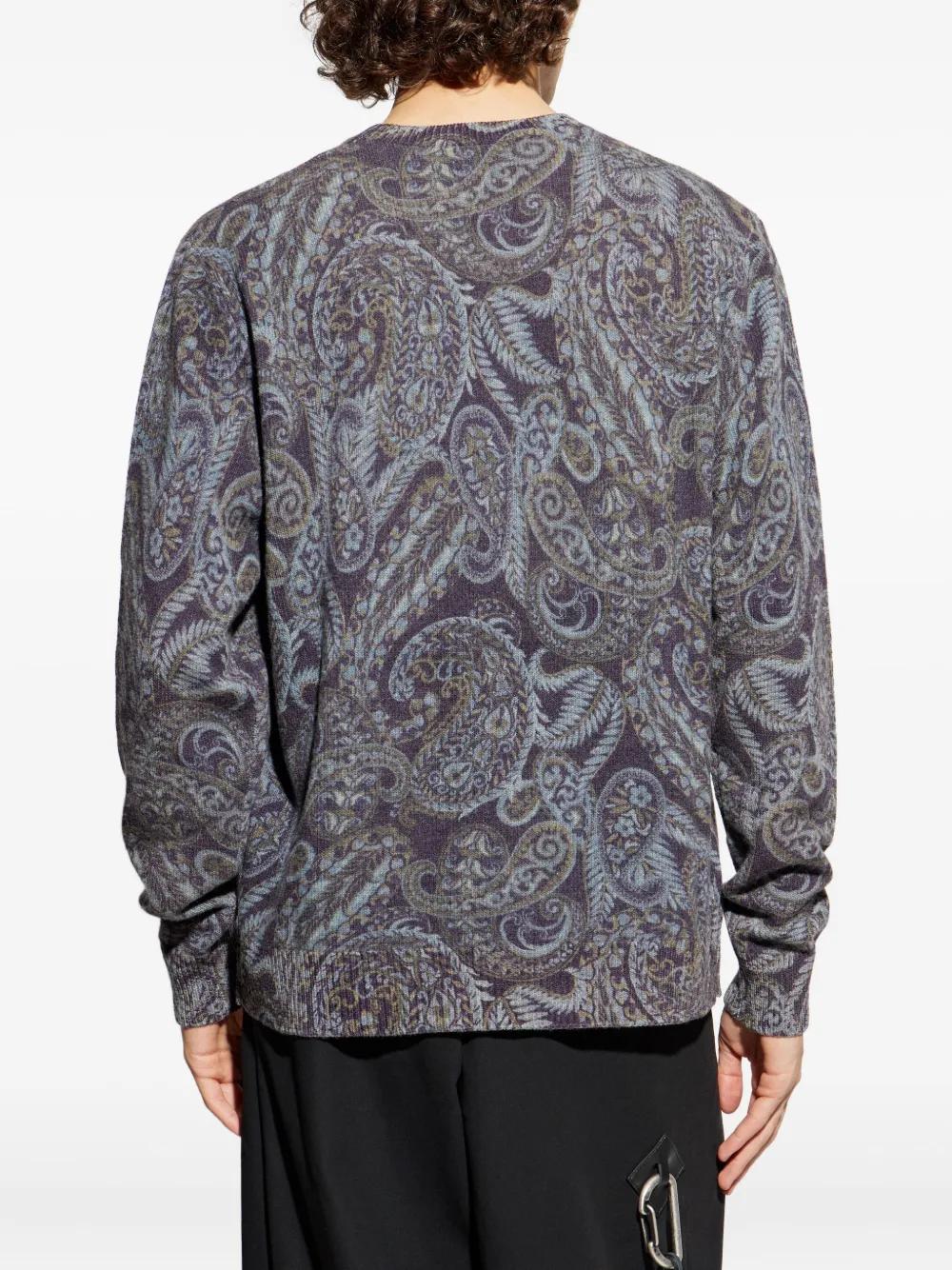 PAISLEY RIBBED WOOL SWEATER Etro