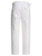 LINEN WHITE TROUSERS BODE