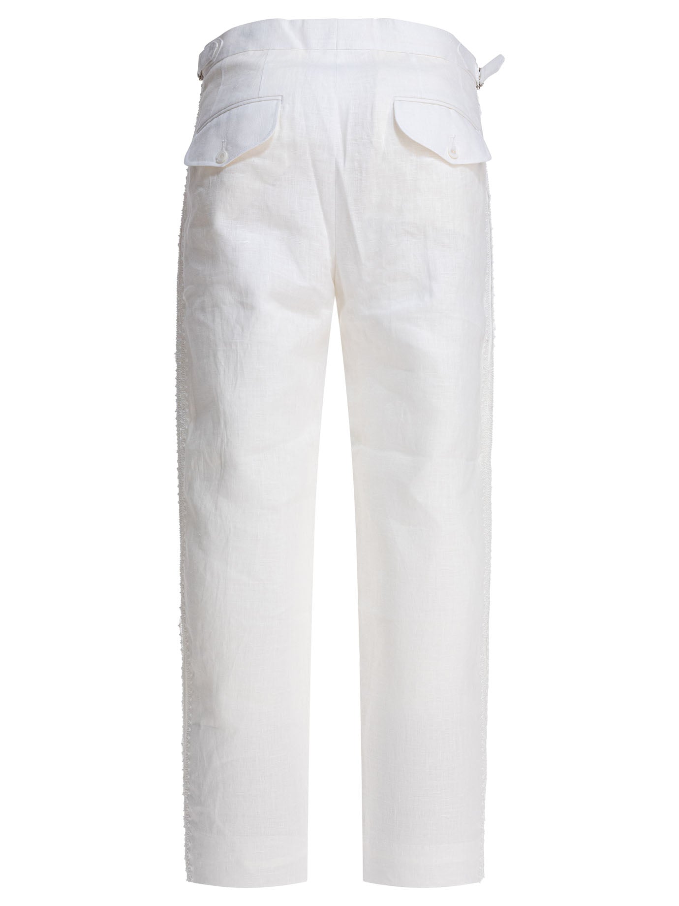 LINEN WHITE TROUSERS BODE