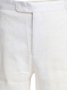 LINEN WHITE TROUSERS BODE