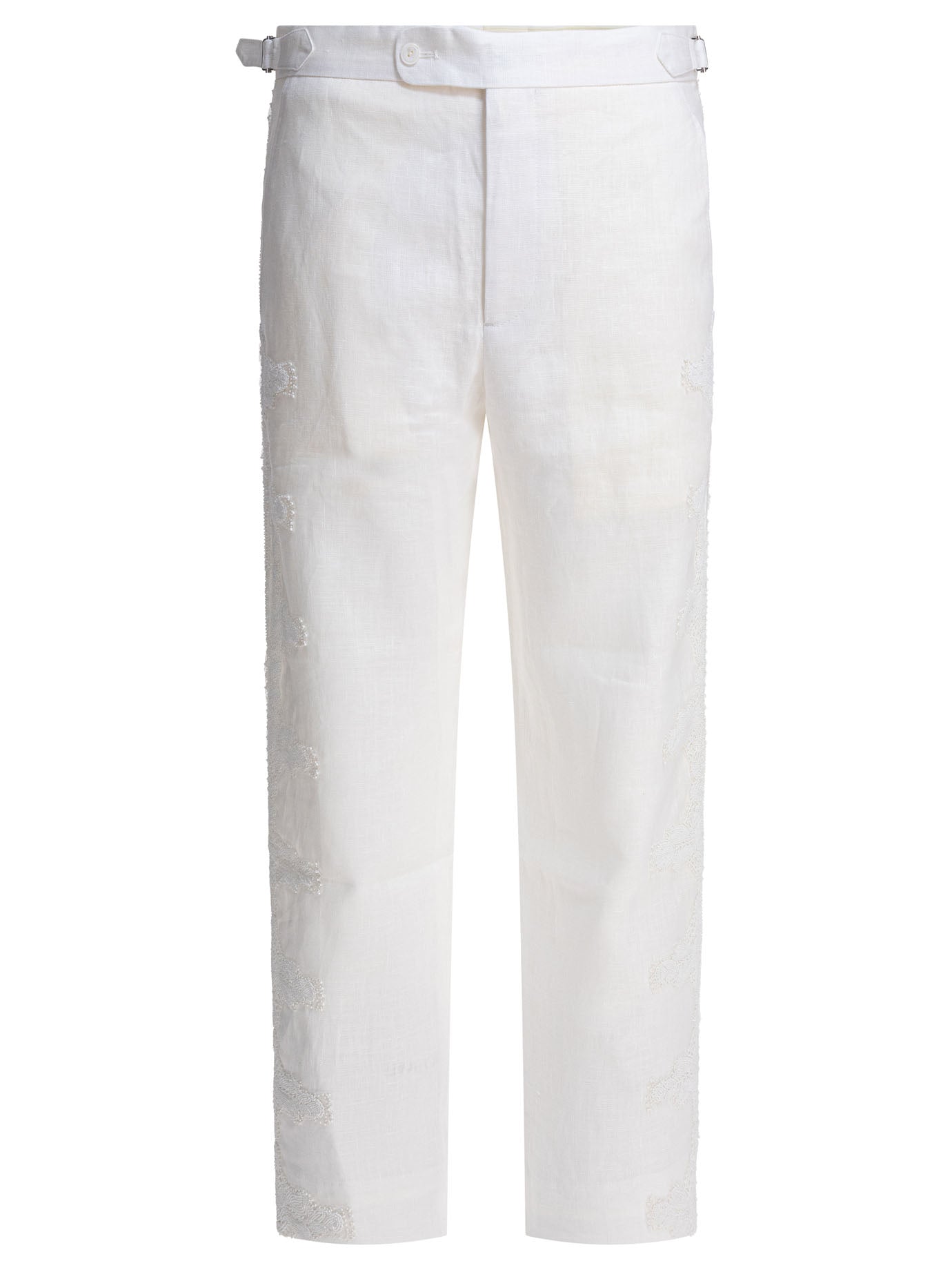 LINEN WHITE TROUSERS BODE WHITE 31