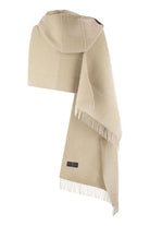 WOOL AND CASHMERE KNIT SCARF WITH HOOD Brunello Cucinelli