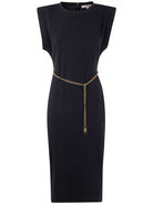 OFF SHOULDER MIDI DRESS MICHAEL Michael Kors BLACK S