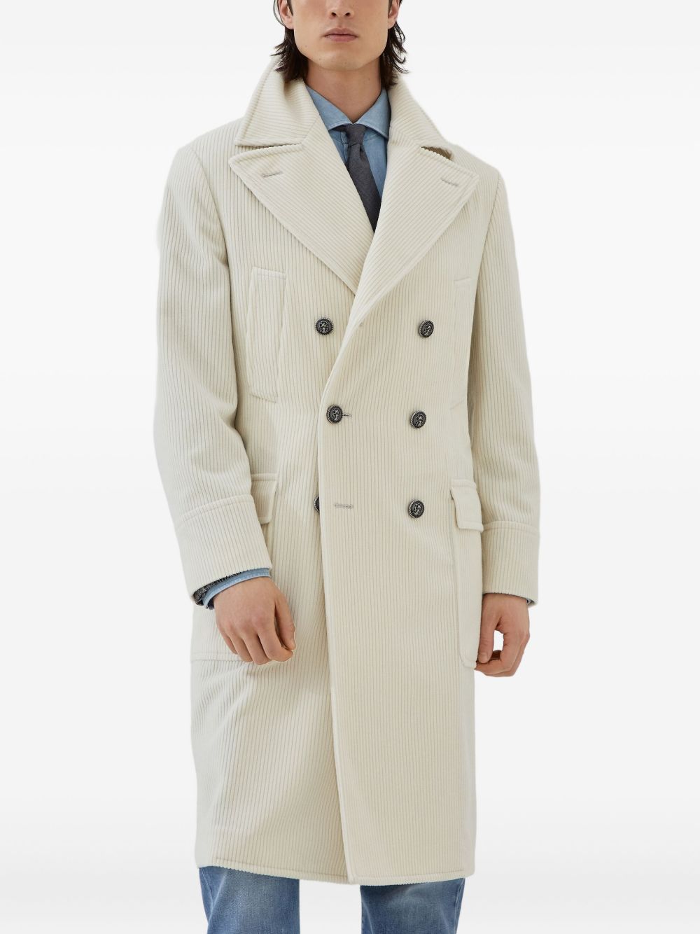 CASHMERE VELVET COAT Brunello Cucinelli