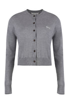 WOOL CARDIGAN Maison Kitsuné grey S