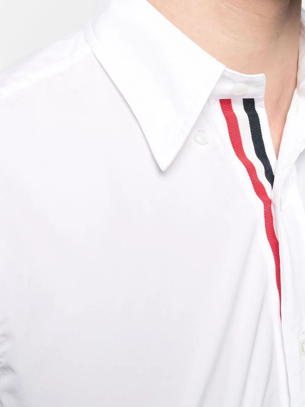 CLASSIC L/S BD PC SHIRT W/ CF GG PLACKET IN SOLID POPLIN Thom Browne