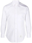 CLASSIC L/S BD PC SHIRT W/ CF GG PLACKET IN SOLID POPLIN Thom Browne WHITE 1