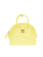 ANNA LOGO PLAQUE TOTE BAG MCM YELLOW ONE SIZE