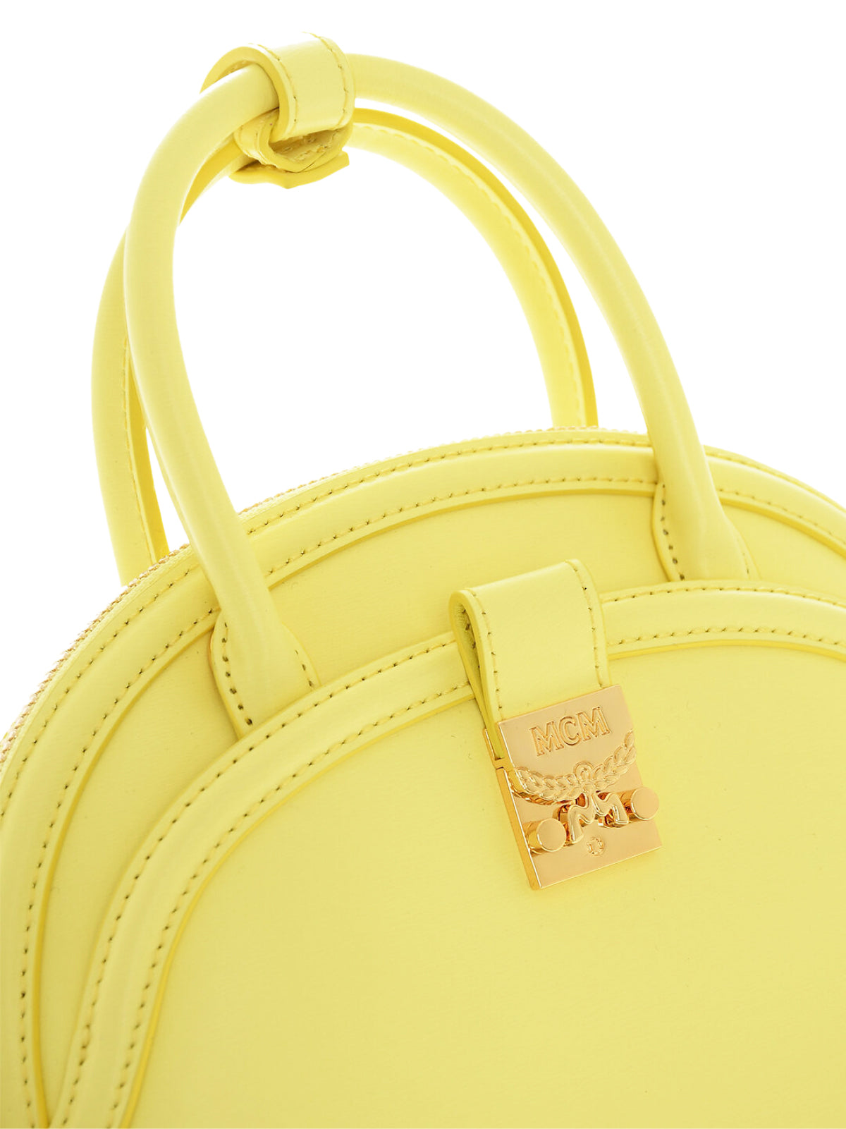 ANNA LOGO PLAQUE TOTE BAG MCM