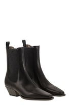 CLASSIC LEATHER CHELSEA BOOT WITH PRECIOUS BLOCK HEELS Brunello Cucinelli