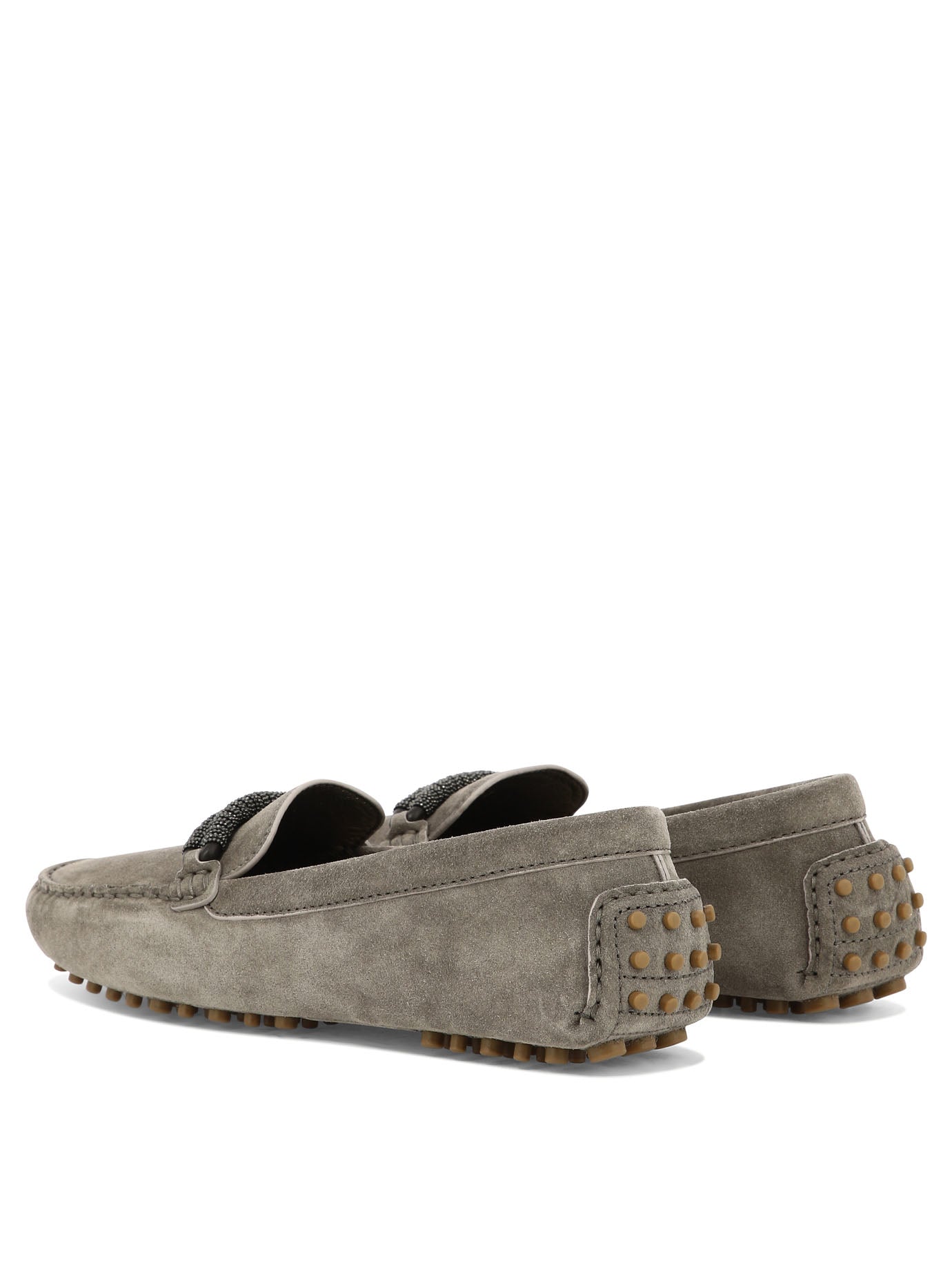BROWN RUBBER LOAFERS Brunello Cucinelli