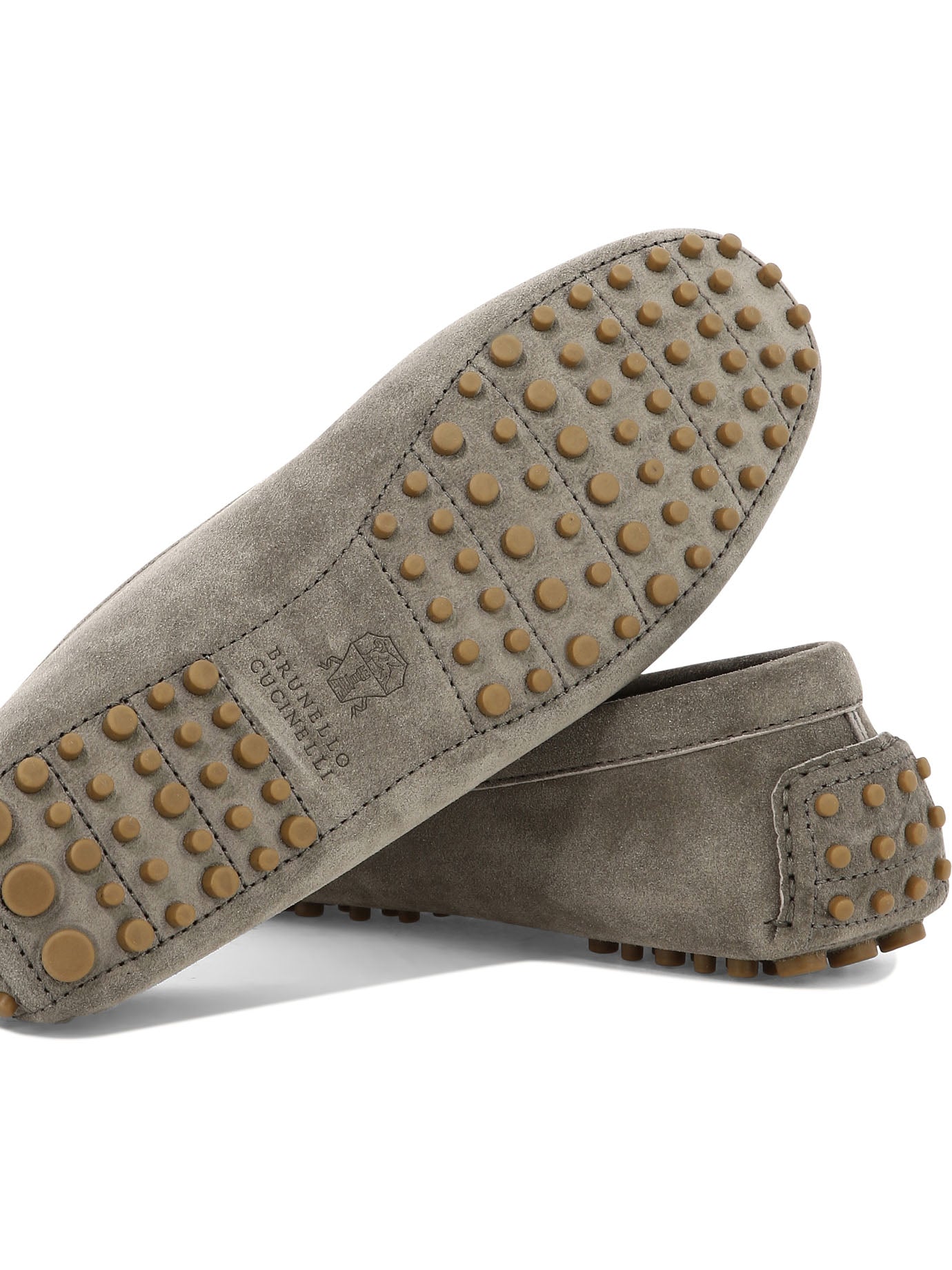 BROWN RUBBER LOAFERS Brunello Cucinelli