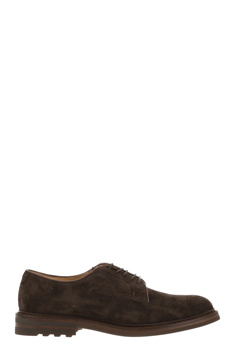 DERBY CAMOSCIO CORVINO Brunello Cucinelli DARK BROWN 44