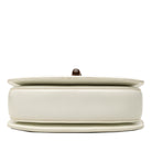 White Gucci Bamboo Night satchel, side profile view by Gucci