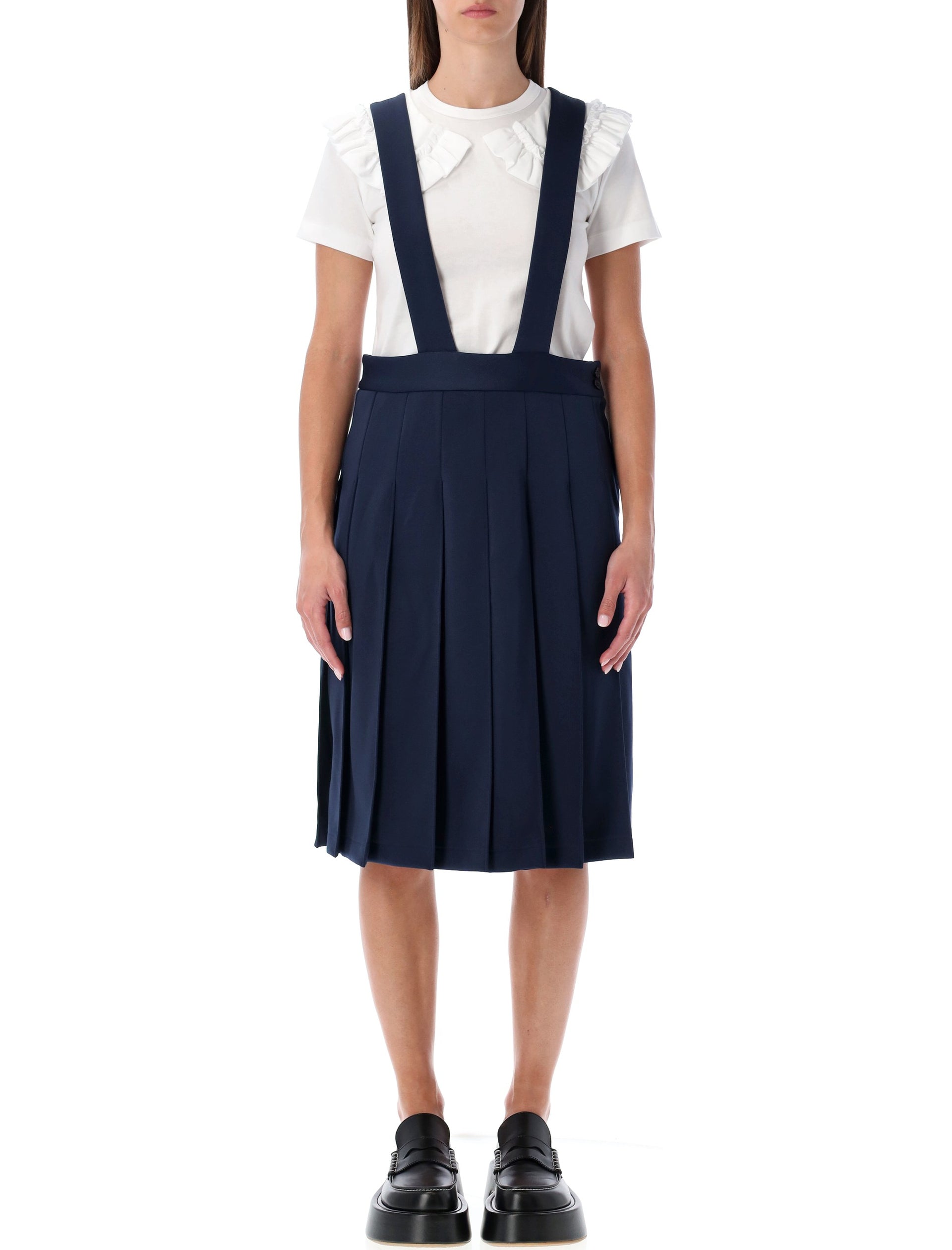 COMME DES GARÇONS GIRL NAVY PLEATED SUSPENDER SKIRT – Lord & Taylor 