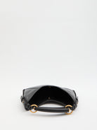 Black quilted calfskin Mombasa shoulder bag by Saint Laurent, detail of quilted texture
