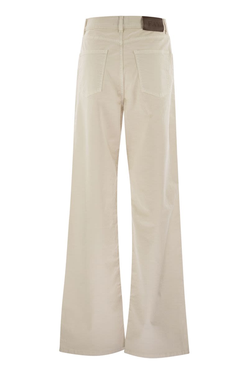 5-POCKET TROUSERS IN STRETCH COTTON DRILL Fay
