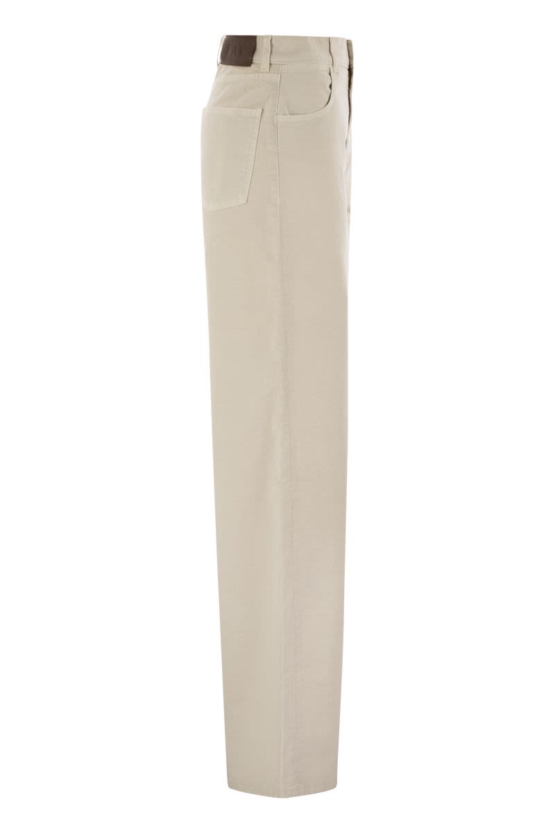 5-POCKET TROUSERS IN STRETCH COTTON DRILL Fay