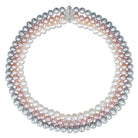 Multi-color freshwater pearl necklace by Lord & Taylor, detail view