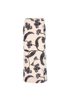 Black floral maxi skirt with fitted silhouette by Beyond by Vera, front view