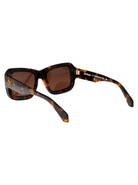 HAVANA ACETATE SUNGLASSES Off-White