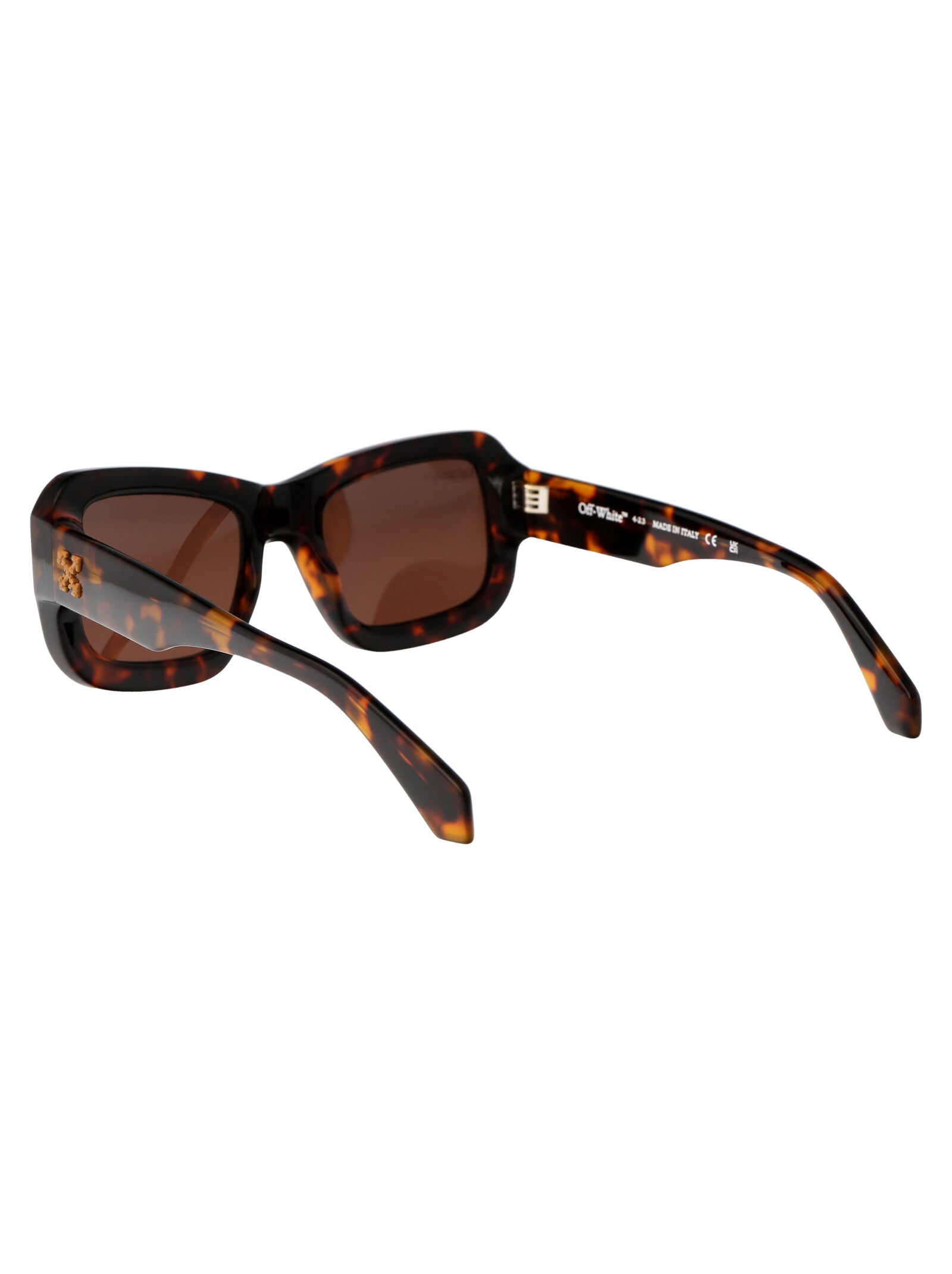 HAVANA ACETATE SUNGLASSES Off-White