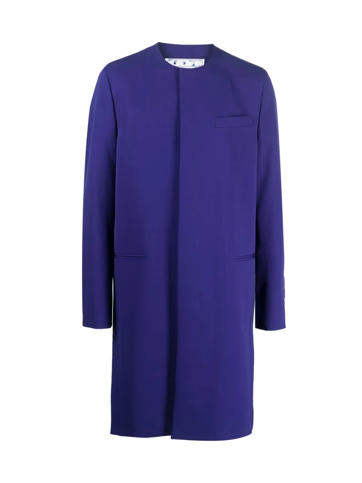 WAVE TAG DRY WOOL SKATE COAT Off-White PURPLE 50