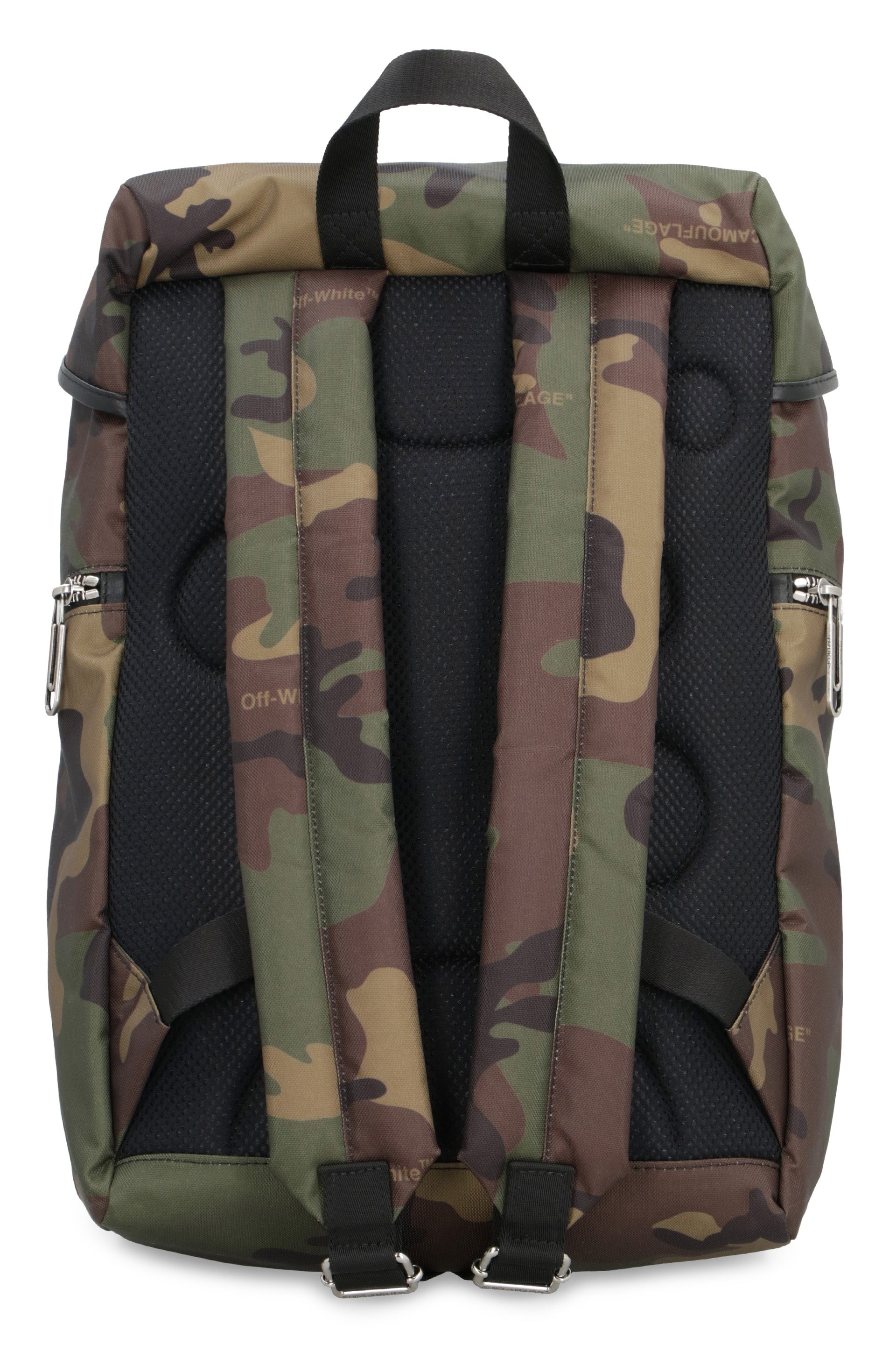ARROW TUC COATED CANVAS BACKPACK Off-White