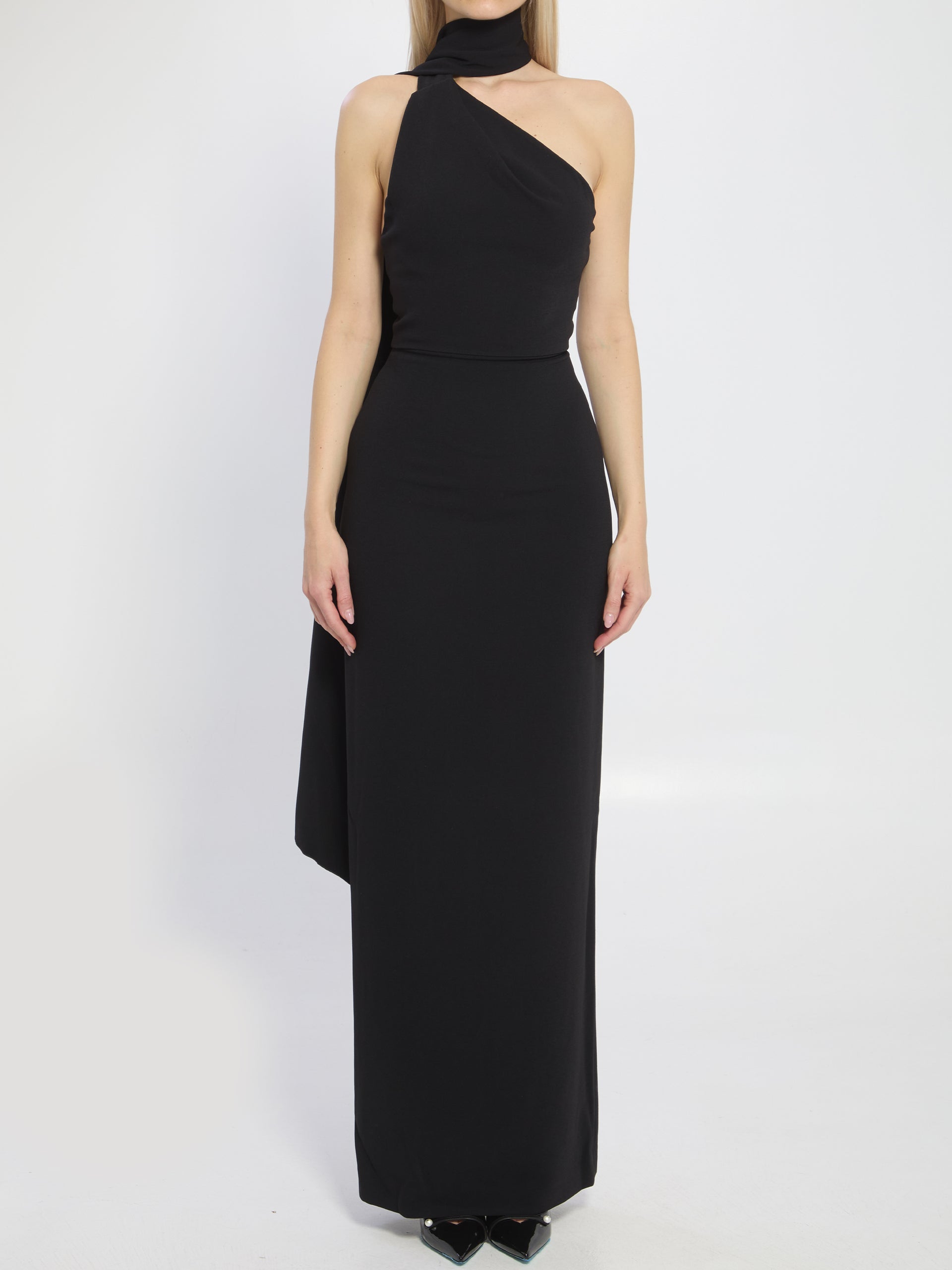 Solace London Demi One-shoulder Maxi Dress