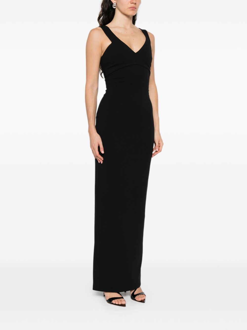 NALANI MAXI DRESS IN BLACK SOLACE London