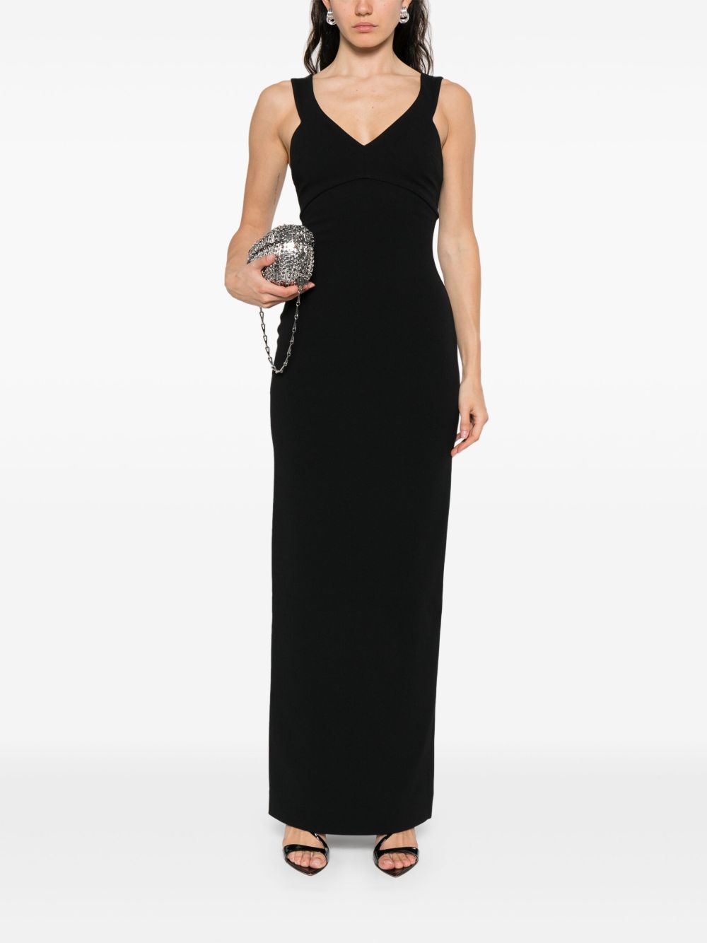 NALANI MAXI DRESS IN BLACK SOLACE London