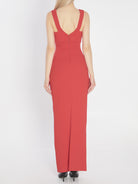NALANI MAXI DRESS IN RED SOLACE London