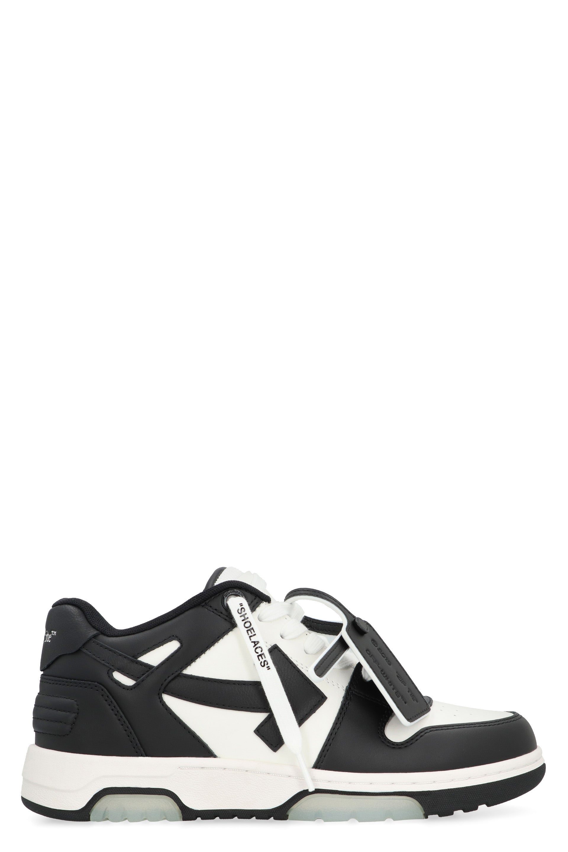 OUT OF OFFICE LEATHER LOW-TOP SNEAKERS Off-White black 38.5